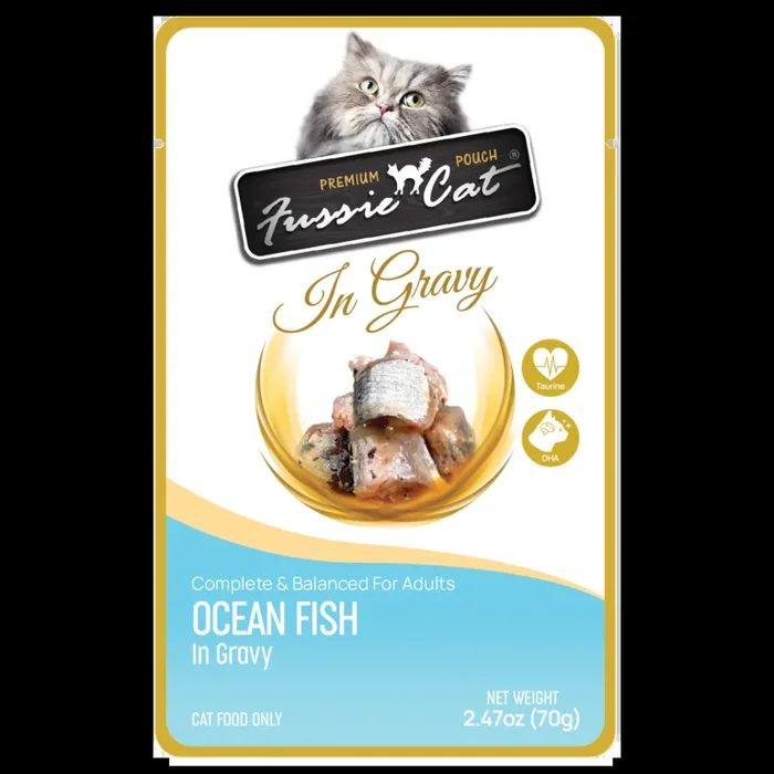 Fussie Cat Ocean Fish in Gravy Cat Food
