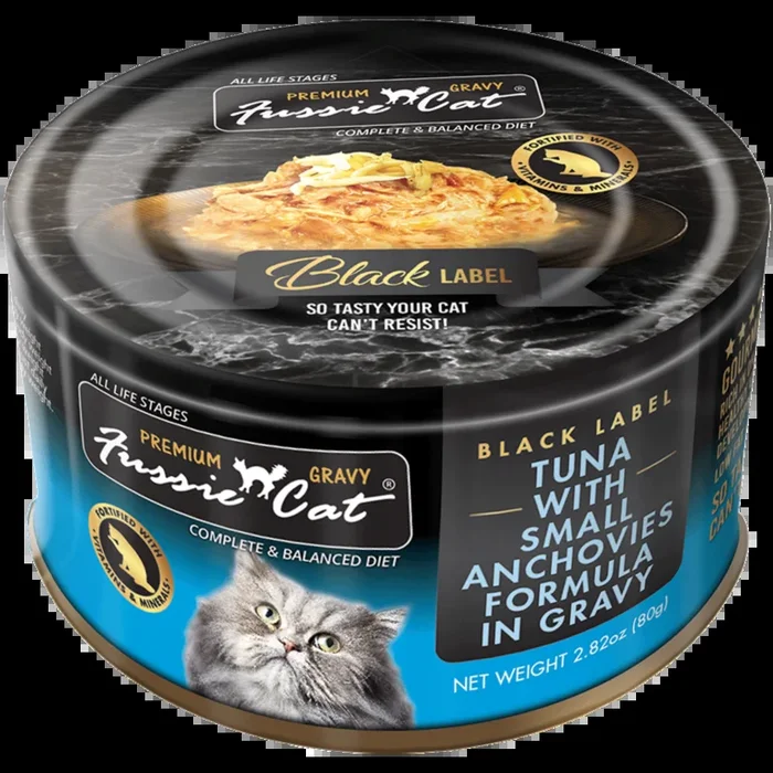 Fussie Cat Tuna with Small Anchovies Formula in Gravy