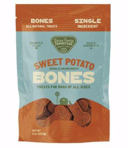 Gaines Family Dog Sweet Potato Bones Treat 8oz