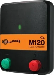 Gallagher M120 Mains Electric Fence Energizer – 15 Mile / 60 Acre, 1.2 Joules