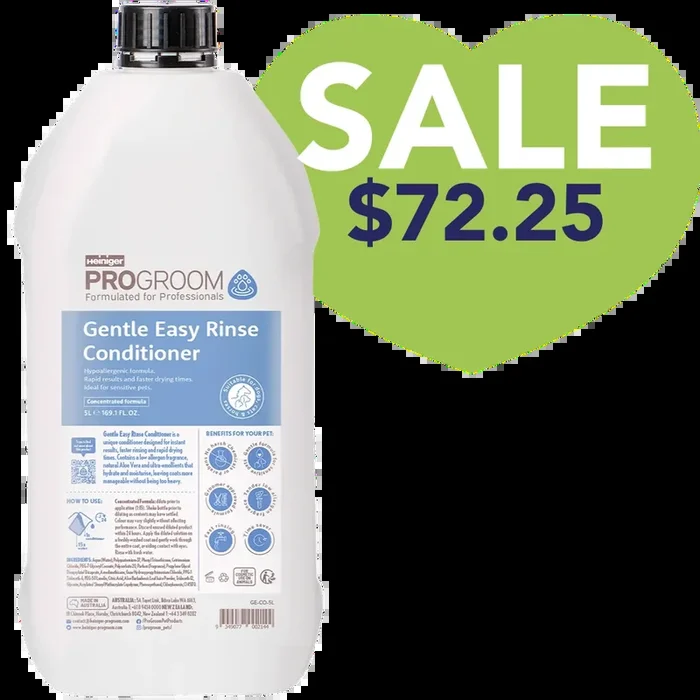 Gentle Easy Rinse Conditioner 5 Litre by Heiniger ProGroom