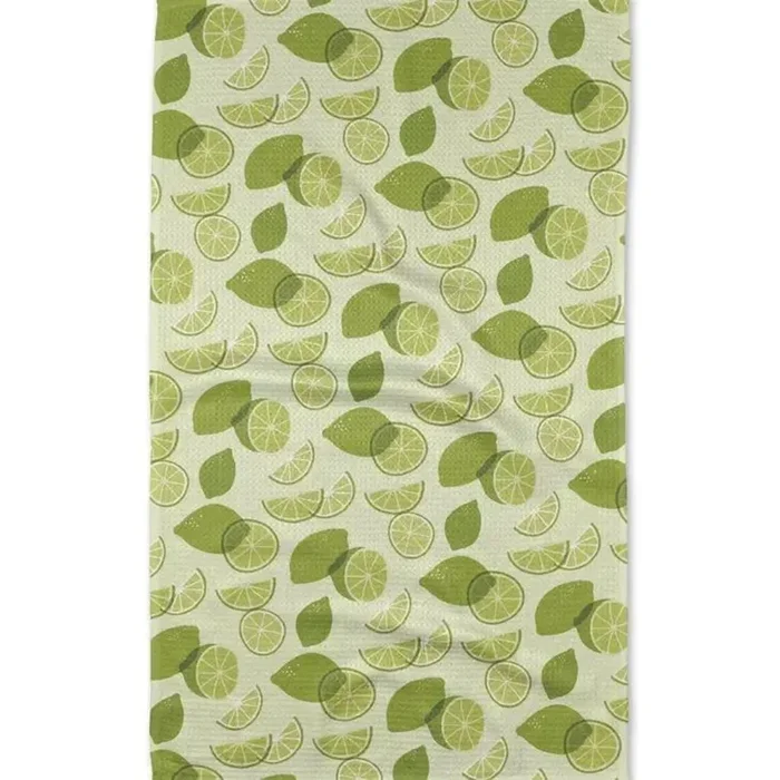 Geometry – Tea Towel Limes