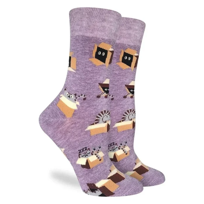 Good Luck Sock – Women’s Cat in a Box