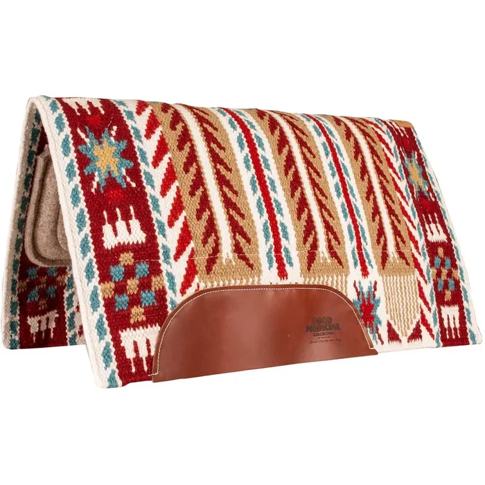 Good Medicine “Morning Star” Saddle Pad, Cream/Tan/Red/Brown, 38″ x 34″