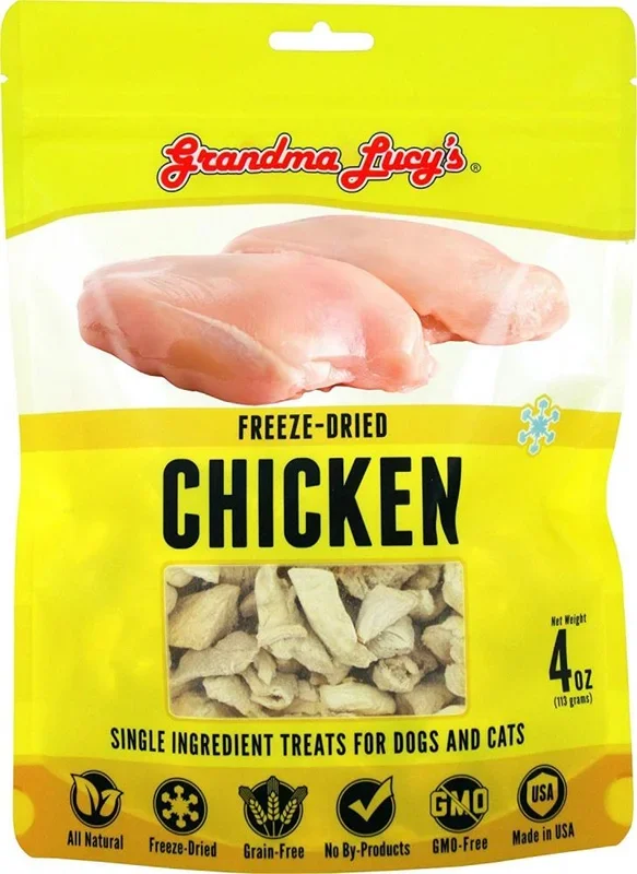 Grandma Lucy’s Singles Freeze Dried Chicken Single Ingredient Pet Treats