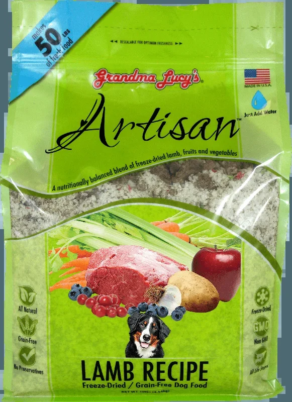 Grandma Lucy’s Artisan Grain Free Lamb Freeze Dried Dog Food 10 lb