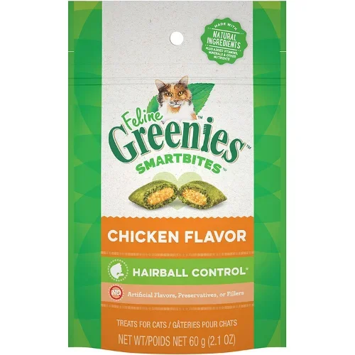 Greenies – Feline SmartBites Hairball Control Chicken Flavor Cat Treats