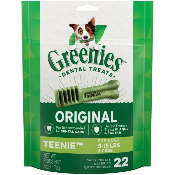 Greenies Mini Treat Pack 6 oz 22 ct