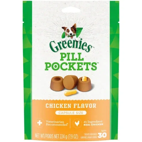 GREENIES Pill Pockets for Dogs Chicken Capsule 7.9oz