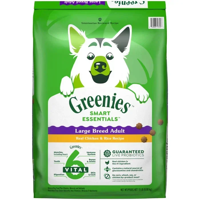 GREENIES Smart Essentials Adult Large Breed Protein Dry Dog Food Real Chicken & Rice