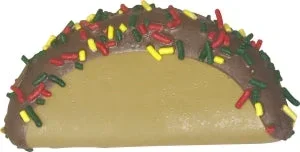Hand Decorated Taco Cookie by Preppy Puppy