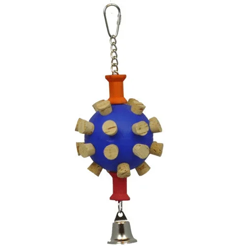 Happy Beaks Bird Toys by A&E Deep Sea Mine Jr. (9” x 4” x 4”)