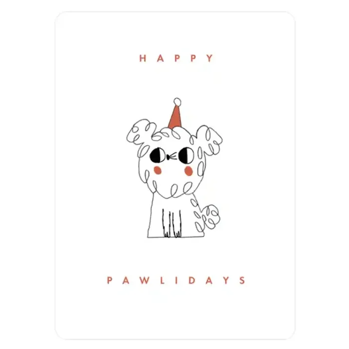Happy Pawlidays Personalized Holiday Greeting Card