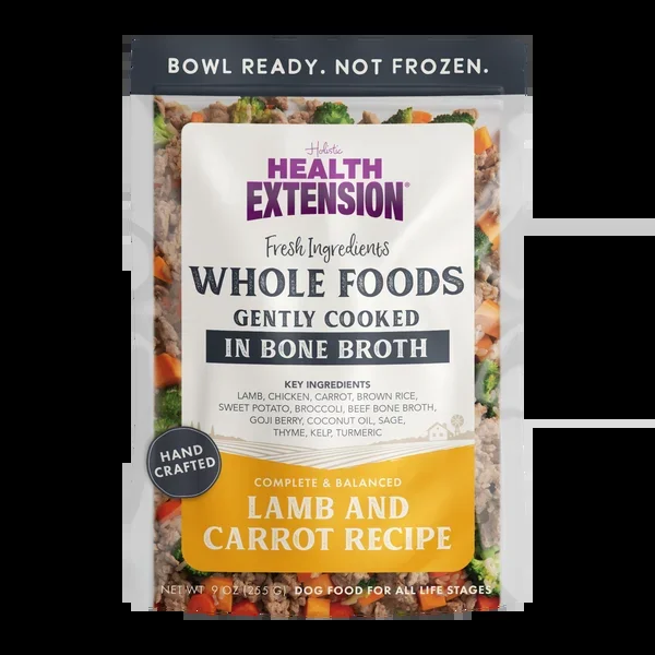 Health Extension Gently Cooked Lamb And Carrot Recipe for Dogs