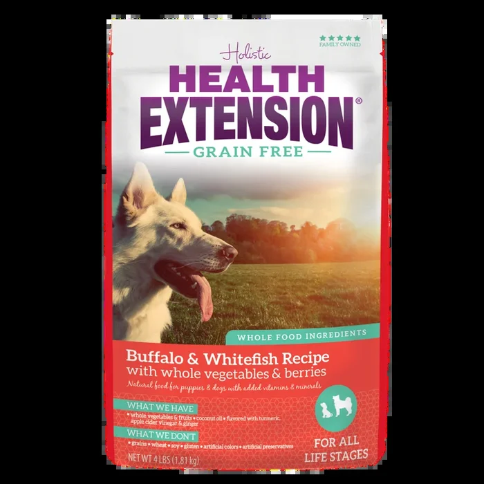 Health Extension Grain Free Buffalo and Whitefish Dry Dog Food