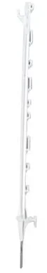 Heavy Duty 42″L Treadin Post – UV-Stabilized Plastic Electric Fence Step-In Post with Lugs for Wire and Tape