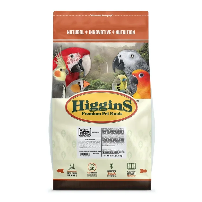 Higgins Vita Seed Parakeet 25 lb