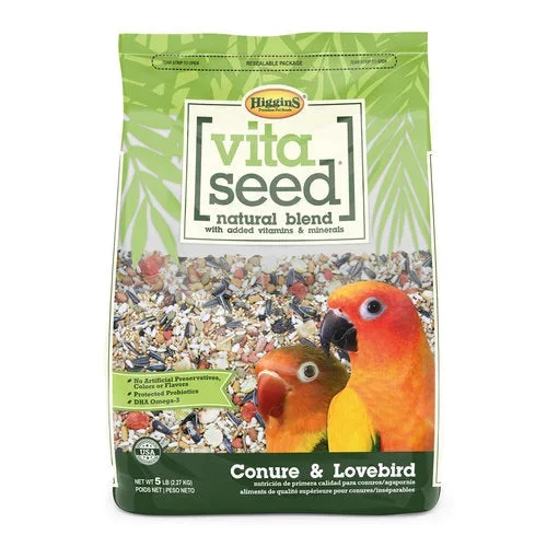 Higgins VitaSeed Conure And Lovebird Food, 2.5-lb Bag