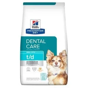 Hill’s Prescription Diet t/d Dental Care Small Bites Chicken Flavor Dry Dog Food, 5 lb bag