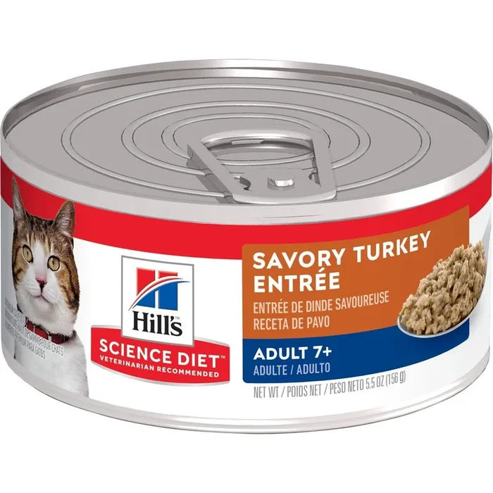 Hill’s® Science Diet® Adult 7+ Savory Turkey Entrée cat food
