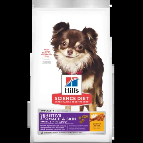 Hill’s Science Diet – Adult Sensitive Stomach & Skin Small & Mini Chicken Recipe Dry Dog Food