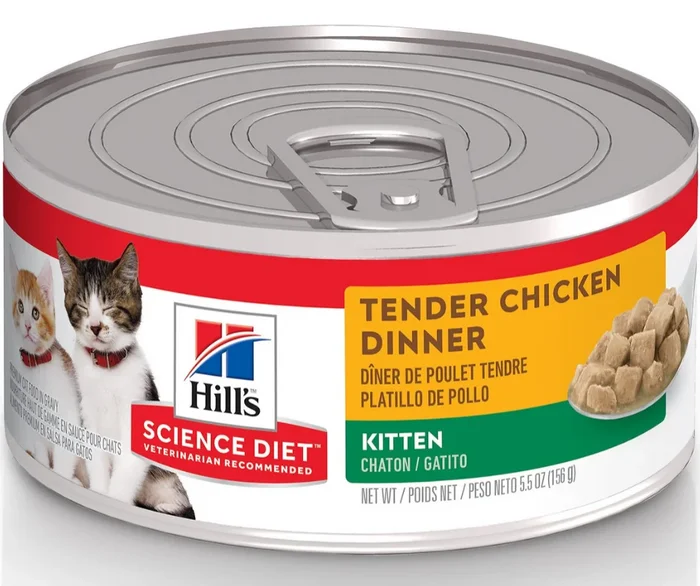 Hill’s Science Diet – All Breeds, Kitten Tender Chicken Dinner Canned Cat Food