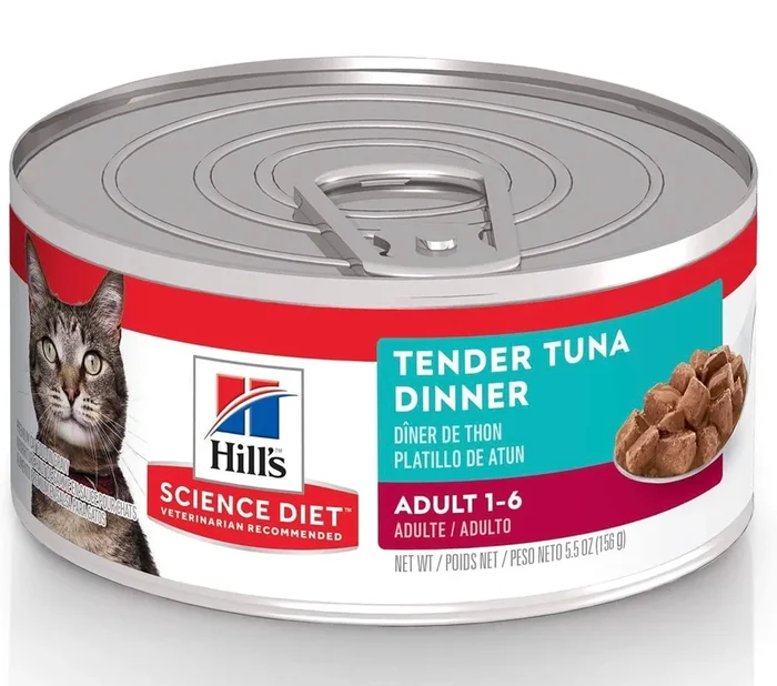 Hill’s Science Diet Adult 1-6, Adult 1-6 Premium Nutrition, Wet Cat Food, Tuna Stew, 5.5 oz