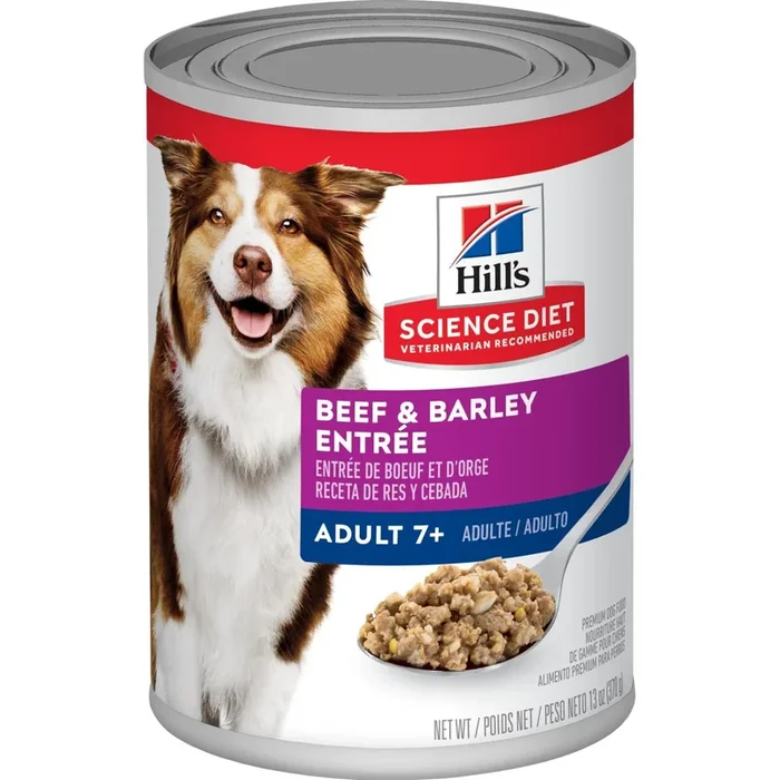 Hill’s Science Diet Adult 7+ Beef & Barley Entrée dog food