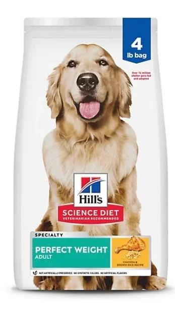Hill’s Science Diet Adult Perfect Weight Chicken Recipe Dry Dog Food 4 lbs
