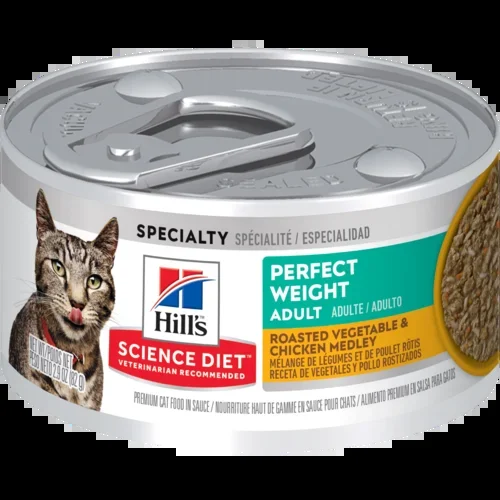 Hill’s Science Diet Adult Perfect Weight Roasted Vegetable & Chicken Medley Cat Can