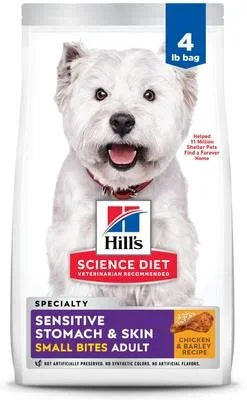 Hill’s Science Diet Adult Sensitive Stomach & Skin Small Bites Dry Dog Food, Chicken Recipe