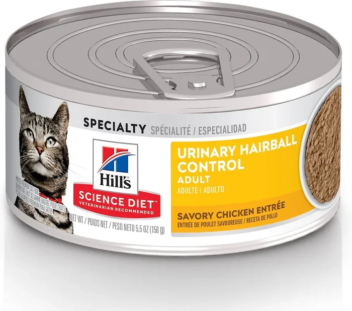 Hill’s Science Diet Adult Urinary & Hairball Control Savory Chicken Canned Cat Food