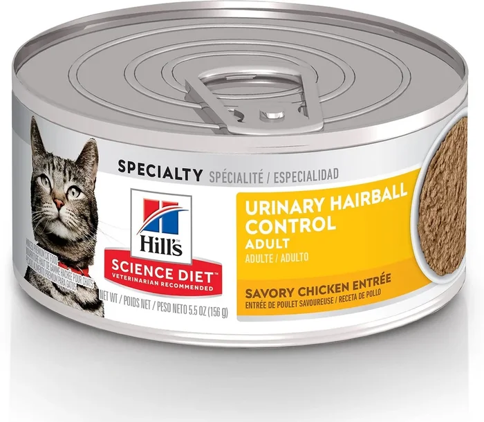 Hill’s Science Diet Adult Urinary Hairball Control Savory Chicken Entree Canned Cat Food