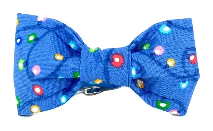 Holiday Christmas Lights Dog Bow Tie – 989