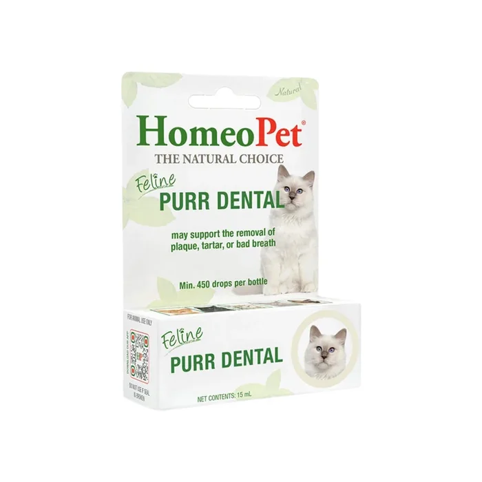 HomeoPet Feline Purr Homeopathic Dental Drops for Cats
