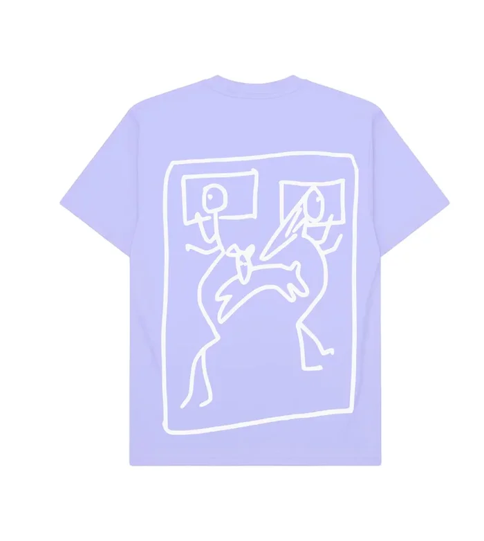 Hoomans Snuggle Sandwich T Shirt for Men and Women (Lavender)