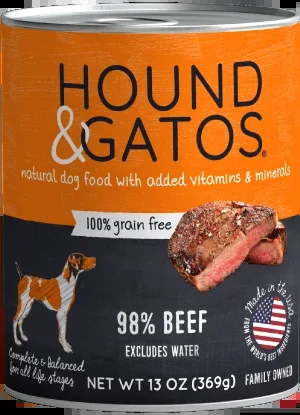 Hound & Gatos Beef Wet Dog Food