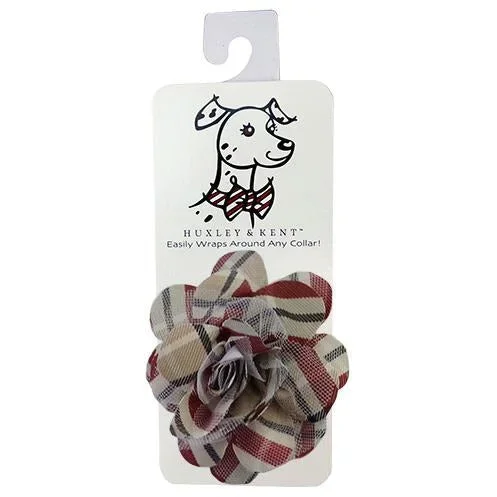 Huxley & Kent – Tan Plaid Flower