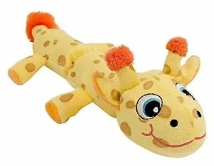 HyperPet Cozy Critters Squeaky Giraffe – Plush Dog Toy with 3 Squeakers