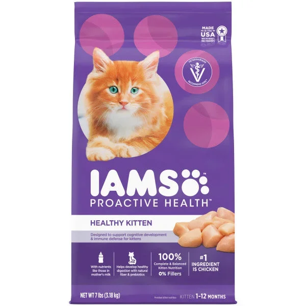 IAMS Proactive Health Healthy Kitten Dry Cat Food with Chicken, 7-lb Bag