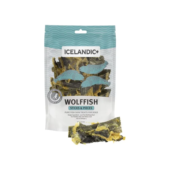 Icelandic+ Single Ingredient Wolffish Chews for Dogs