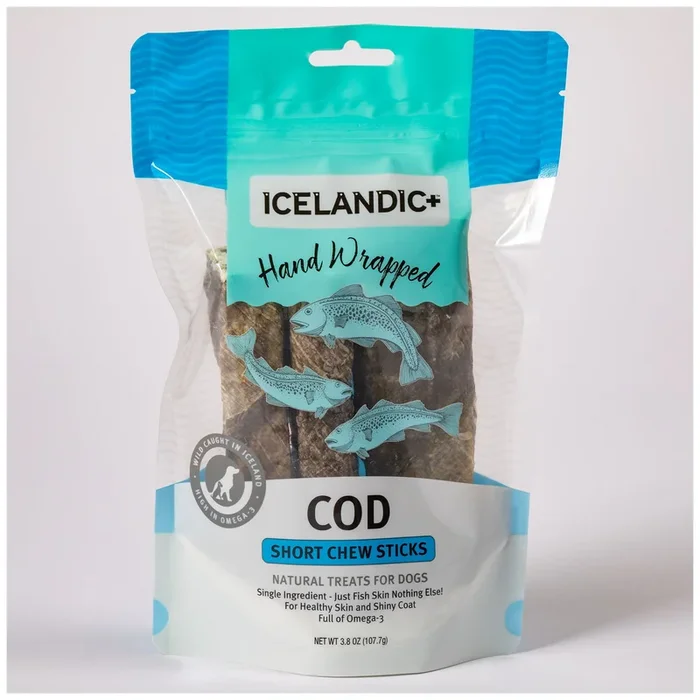 Icelandic+™ Cod Skin Chew Treats – 3 Pack