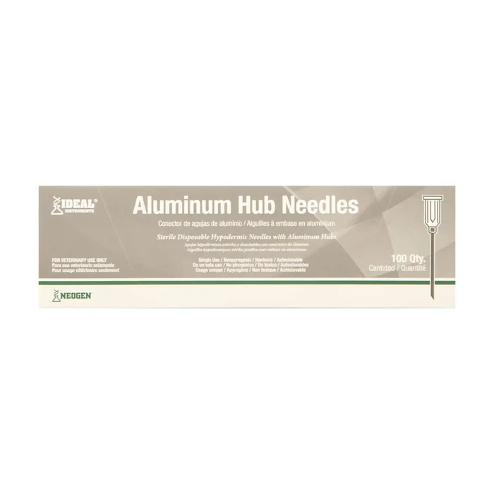 Ideal Aluminum Hub Needles, Box of 100