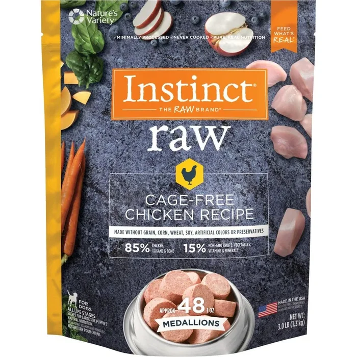 Instinct – 85/15 – Dog Chicken Patties