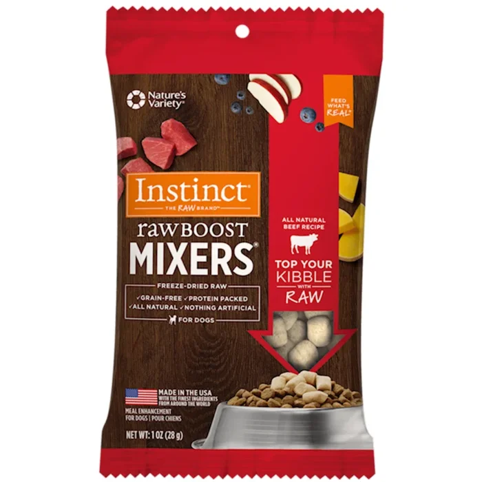 Instinct – Raw Boost Mixers – Dog – All Natural Beef Recipe