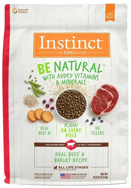 Instinct Be Natural Beef & Barley Recipe Dry Dog Food