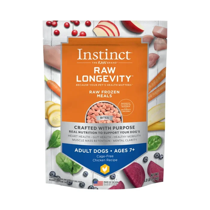 Instinct Longevity – Dog 7+ Chicken Bites