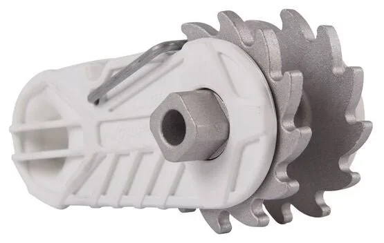 Insulated End Strainer Ratchet Style – Electric Fence Tensioner with Joint Clamp, Heavy Duty