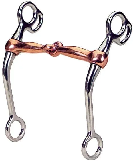 Jeffers Copper Snaffle Mouth Training Bit