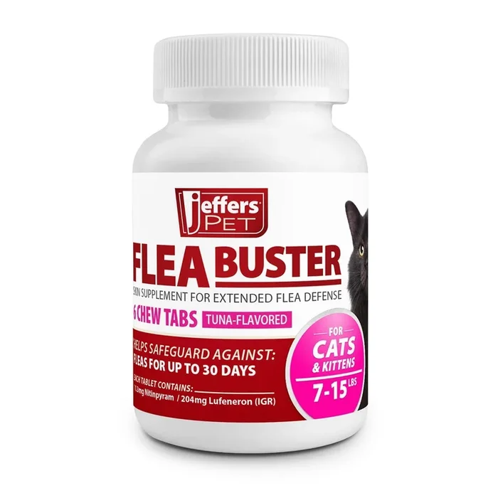 Jeffers Flea Buster Cat Monthly Oral Flea Supplement